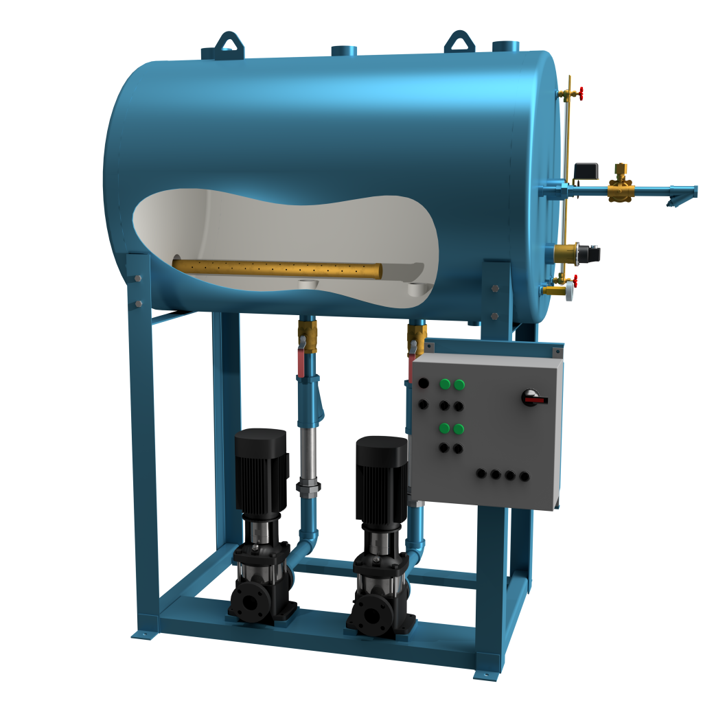Boiler horizontal feed system
